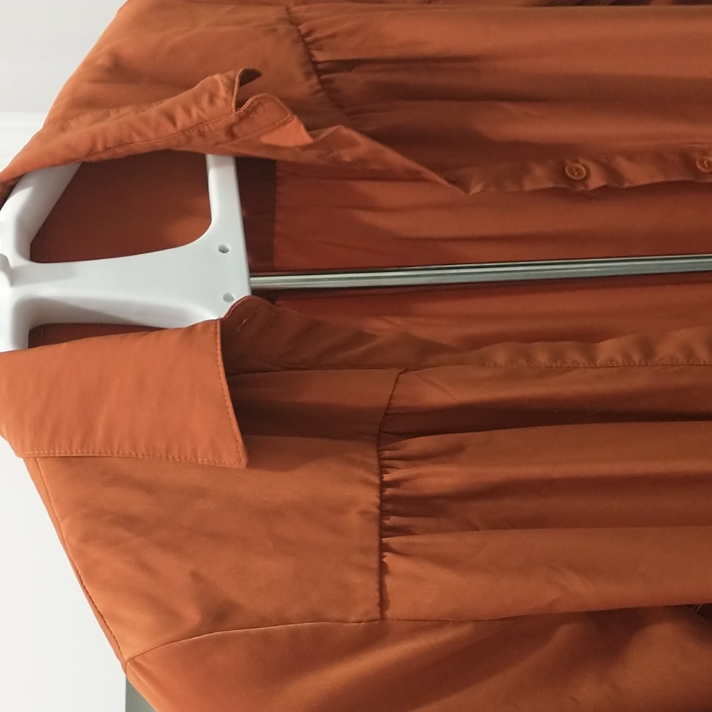 Rust shirt duster - Picture 2 of 3